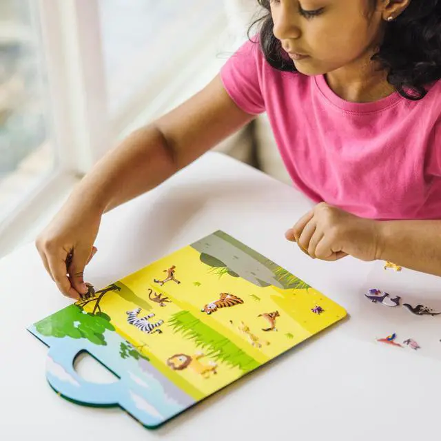 Alt view image 7 of 7 - Melissa & Doug Puffy Sticker Play Set: Safari - 42 Reusable Stickers - FSC Certified