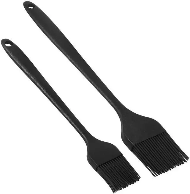 Main image of Silicone Basting Pastry Brush, Heat Resistant Cooking Brush for Oil and Sauce. BPA Free and Dishwasher Safe (2 Pcs).