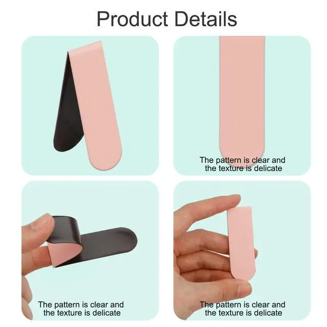 Alt view image 3 of 7 - Magnetic Bookmarks, 15PCS Magnetic Cute Bookmark for Teacher, Women, Men & Kids - Solid Colorful Light Bookmarks (Pack of 15)