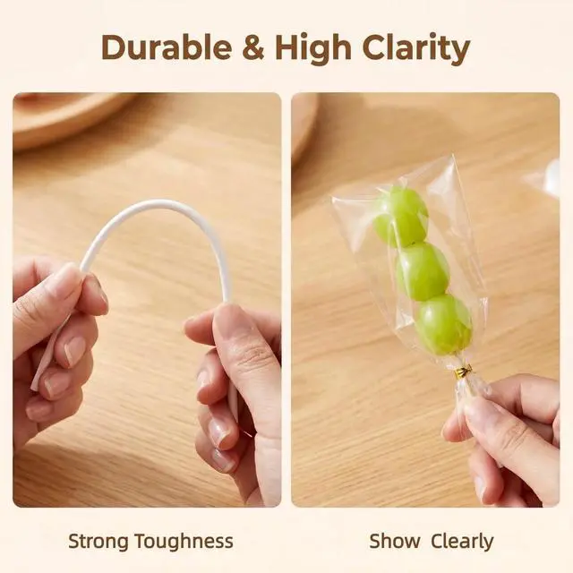 Alt view image 6 of 7 - 300Pcs Cake Pop Sticks & Wraps Kit 3" Food-Grade Paper Sticks, Clear Candy Bags, Gold Twist Ties for Lollipops, Chocolates, Hard Candy Sturdy & Leakproof