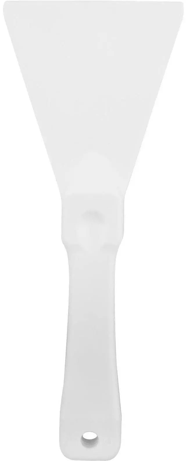Main image of Polypropylene Scraper Tool Food Safe Scraper for Removing Caked-On Residue in Commercial Kitchens, Plastic, 7.82 x 3 Inches, White