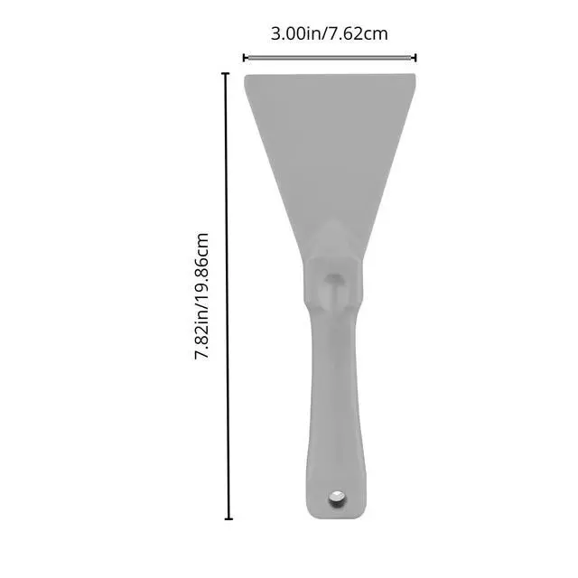 Alt view image 5 of 5 - Polypropylene Scraper Tool Food Safe Scraper for Removing Caked-On Residue in Commercial Kitchens, Plastic, 7.82 x 3 Inches, White