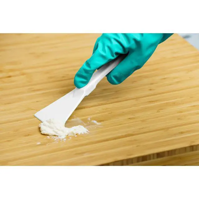 Alt view image 4 of 5 - Polypropylene Scraper Tool Food Safe Scraper for Removing Caked-On Residue in Commercial Kitchens, Plastic, 7.82 x 3 Inches, White