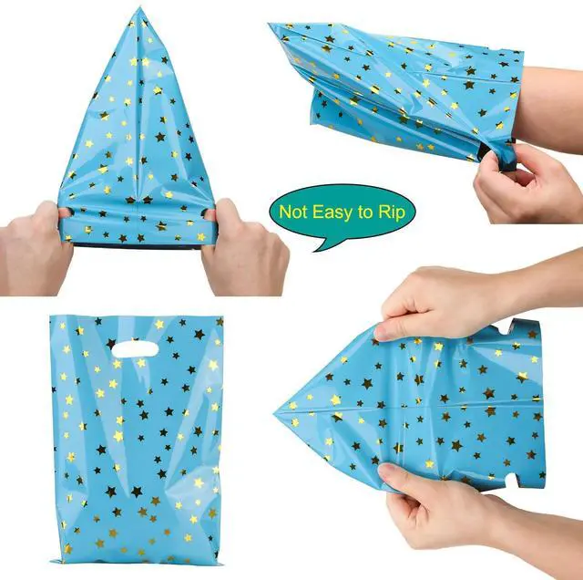 Alt view image 4 of 6 - 7.8 * 11.3inch Party Favor Bags 30PCS, Goodie Treat Loot Bags for Kids Children Birthday, Baby Shower, Easter Holiday Party Gift Wrap Decoration