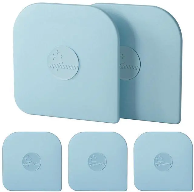 Main image of Pan Scraper, 5 Pcs Pot & Dish Scraper Plastic, Sturdy Scraper Kitchen Tool, Aqua | Pot Scraper Non Scratch for Cast Iron, Pot and Pan Cleaning, Food Scraper for Dishes, Home & Apartment Essentials