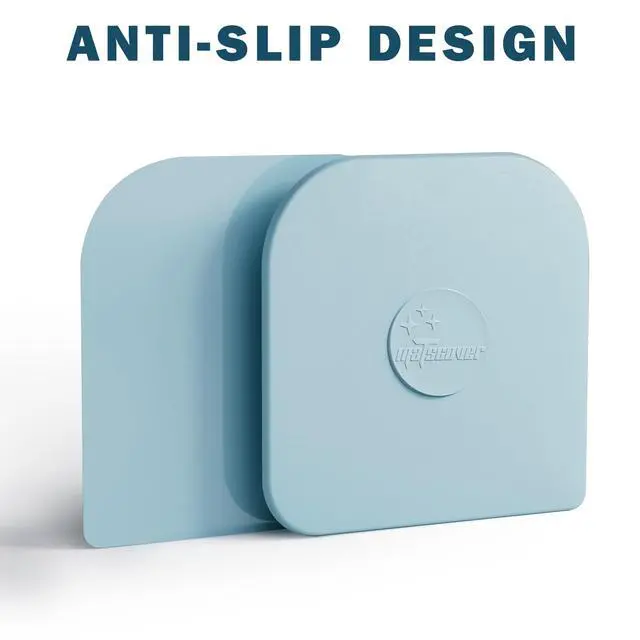 Alt view image 2 of 7 - Pan Scraper, 5 Pcs Pot & Dish Scraper Plastic, Sturdy Scraper Kitchen Tool, Aqua | Pot Scraper Non Scratch for Cast Iron, Pot and Pan Cleaning, Food Scraper for Dishes, Home & Apartment Essentials