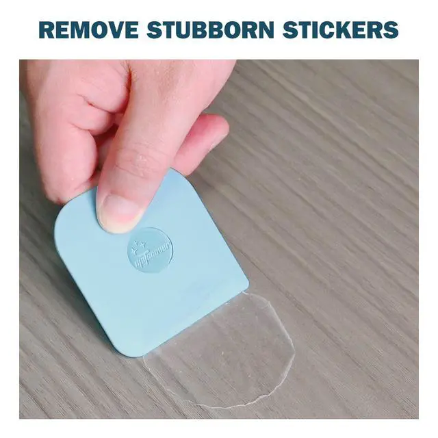 Alt view image 7 of 7 - Pan Scraper, 5 Pcs Pot & Dish Scraper Plastic, Sturdy Scraper Kitchen Tool, Aqua | Pot Scraper Non Scratch for Cast Iron, Pot and Pan Cleaning, Food Scraper for Dishes, Home & Apartment Essentials