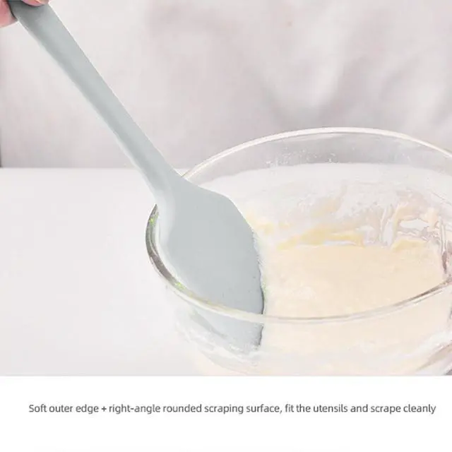 Alt view image 5 of 7 - 600ºF Heat Resistant Large Silicone Spatula 11.3" Rubber spatula | 2 Pack Silicone Spatula Set for Baking,Scraping,Mixing Nonstick Cookware Safe Flexible Utensil for Cooking