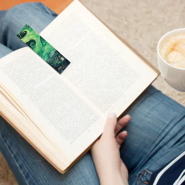 Alt view image 3 of 7 - 30 Pcs Fantasy Bookmarks for Kids Aesthetic Bookmark Watercolor Magic Bookmark for School Office Students Teens Book Reading Lovers Classroom Favors