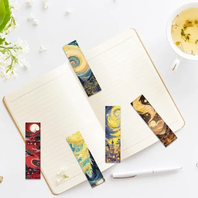 Alt view image 6 of 7 - 30 Pcs Fantasy Bookmarks for Kids Aesthetic Bookmark Watercolor Magic Bookmark for School Office Students Teens Book Reading Lovers Classroom Favors