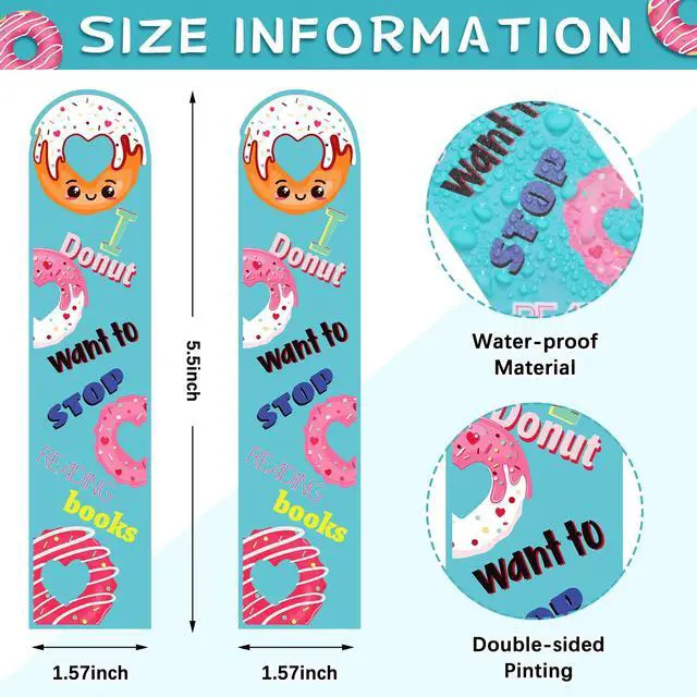 Alt view image 2 of 6 - 36 Pcs Scented Scratch and Sniff Bookmarks for Kids, 12 Styles | Scented Bookmarks for Elementary Classroom Must Haves Rewards Essentials 1st 2nd 3rd 4th 5th Grade, Fruit Dessert Designs