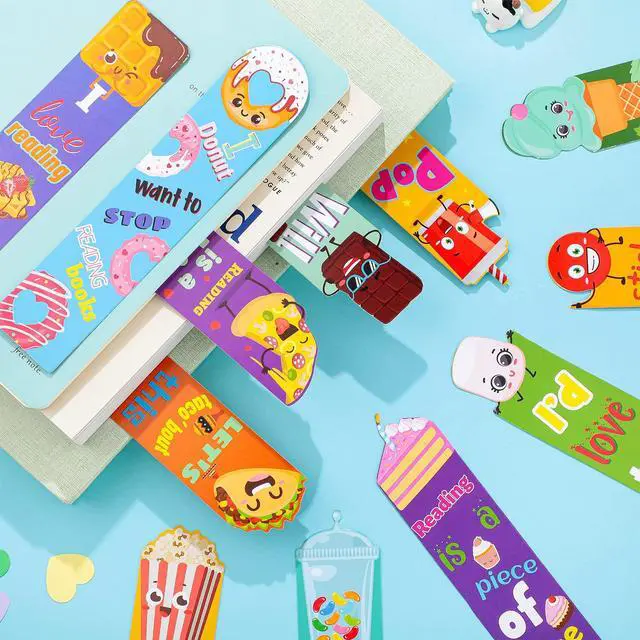 Alt view image 4 of 6 - 36 Pcs Scented Scratch and Sniff Bookmarks for Kids, 12 Styles | Scented Bookmarks for Elementary Classroom Must Haves Rewards Essentials 1st 2nd 3rd 4th 5th Grade, Fruit Dessert Designs