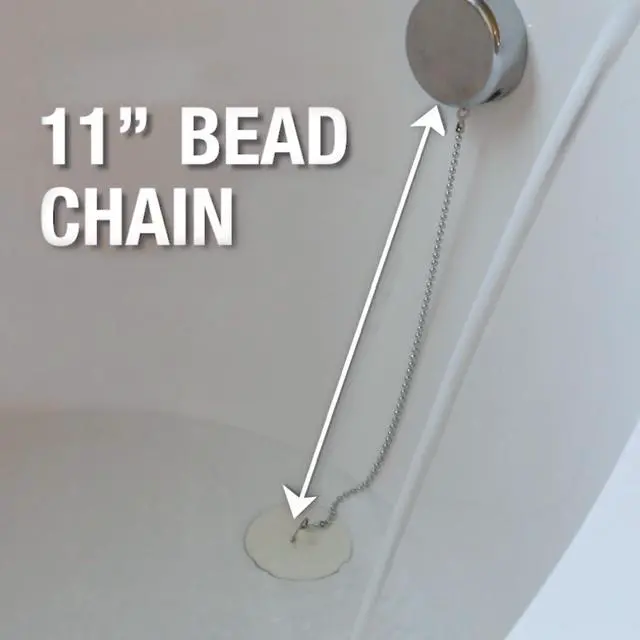 Alt view image 4 of 5 - Tub Drain Stopper, 1-3/8 in, Rubber, White (80783)