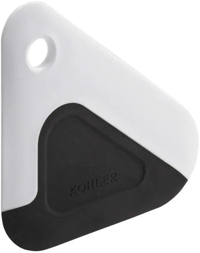 Main image of K-8624-0 Kitchen Pot and Pan Dish Scraper, Silicone and Nylon, Heat Resistant, One Size, White and Charcoal