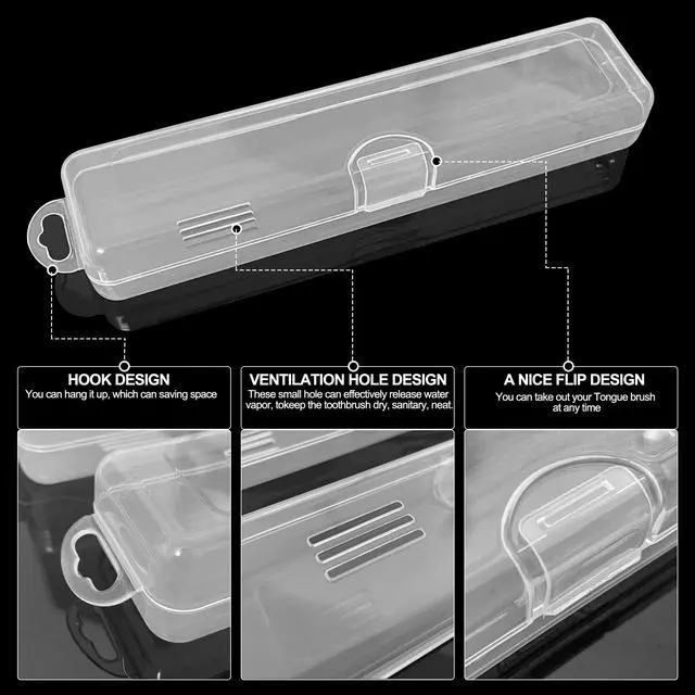 Alt view image 6 of 7 - Tongue Scraper Case, Tongue Scraper Travel Case, Tongue Cleaner Case, Case for Tongue Scraper (2 Pack)