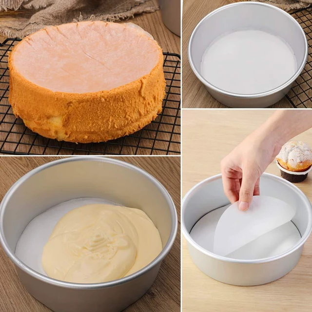 Alt view image 6 of 7 - 9 Inch Parchment Paper Rounds for Springform Pan and Cake Pan, 100pcs | Pre-Cut Nonstick Baking Parchment Rounds for Cheesecake Pan and Tortilla Presses Help Reduce Sticking, Prep Time and Cleanup
