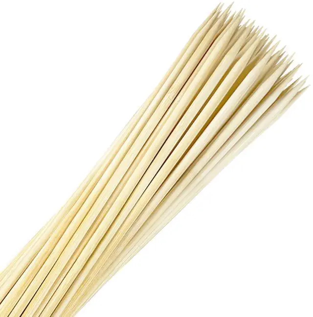 Main image of Bamboo Smores Sticks (50 Pcs), 17.5" Marshmallow Roasting Sticks for Fire Pit, 5mm Heavy Duty Wooden Skewers for Smore Hot Dog Barbecue Thick Sticks for Campfire Grilling Camping Bonfire