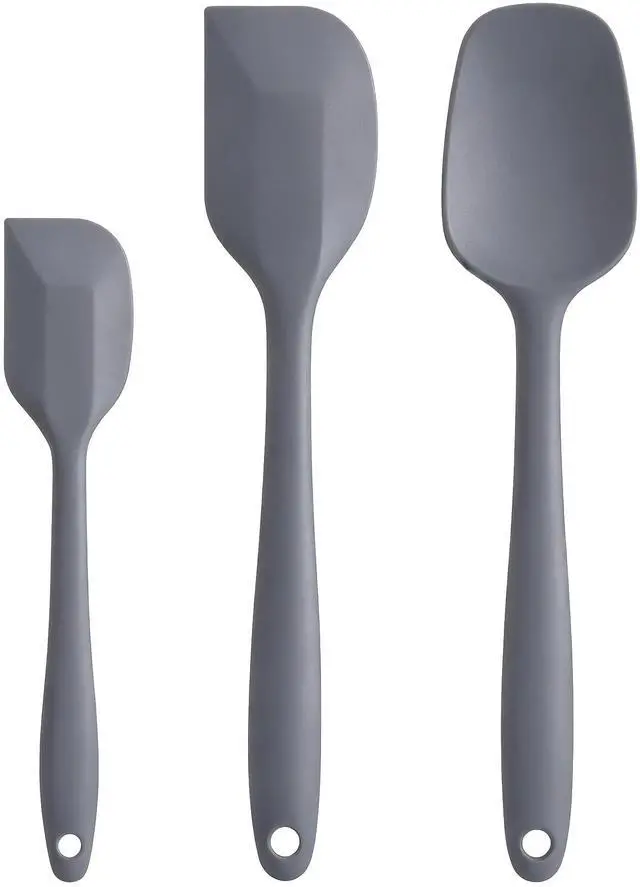 Main image of Silicone Spatula Set - Rubber Spatula - 600°F Heat Resistant Baking Spoon & Spatulas(Dark Grey)