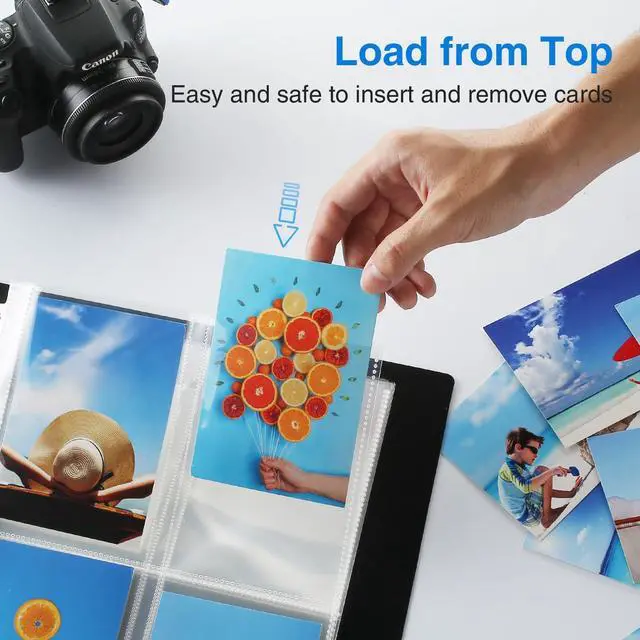 Alt view image 6 of 7 - 30 Pack 3.5x5 Photo Sleeves for 3 Ring Binder, Hold 240 Pictures | Heavy Duty Plastic Binder Sleeves, Photo Album Refill Pages, Acid Free Archival Page Protector, Binder Inserts for Postcard
