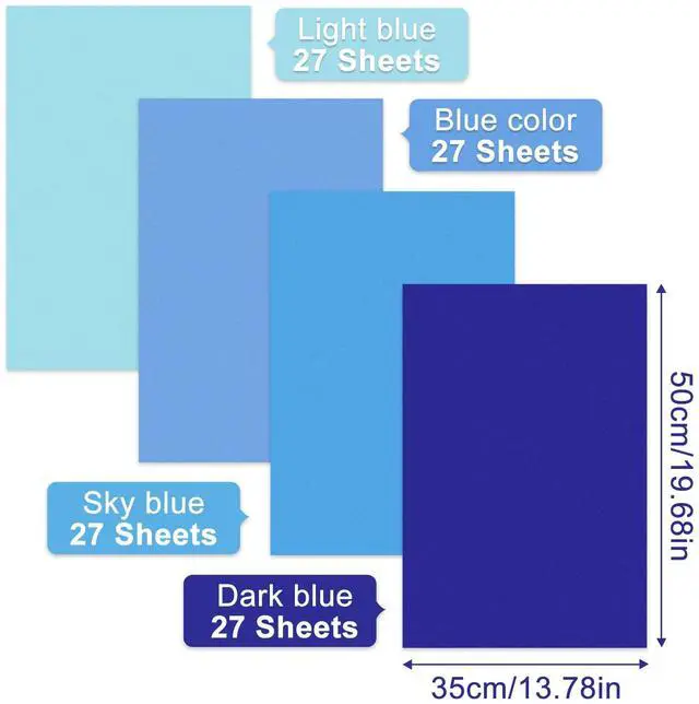 Alt view image 2 of 7 - 108Sheets Blue Gift Wrap Paper Graduation Tissue Paper Bulk Wrap Tissue for Easter Birthday Wedding Christmas Holiday Present Packaging and Blue Theme Party Decoration