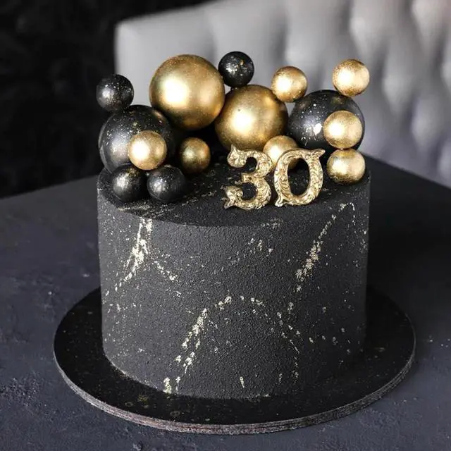 Alt view image 4 of 7 - 20 Pcs Gold Balls Cake Topper Decorations for Birthday Cake Decor | Cake Topper Sticks, Graduation Cake Decoration, Wedding Cake DecorationsGold Cake Ball Decor, Mini Balloons Cake Topper