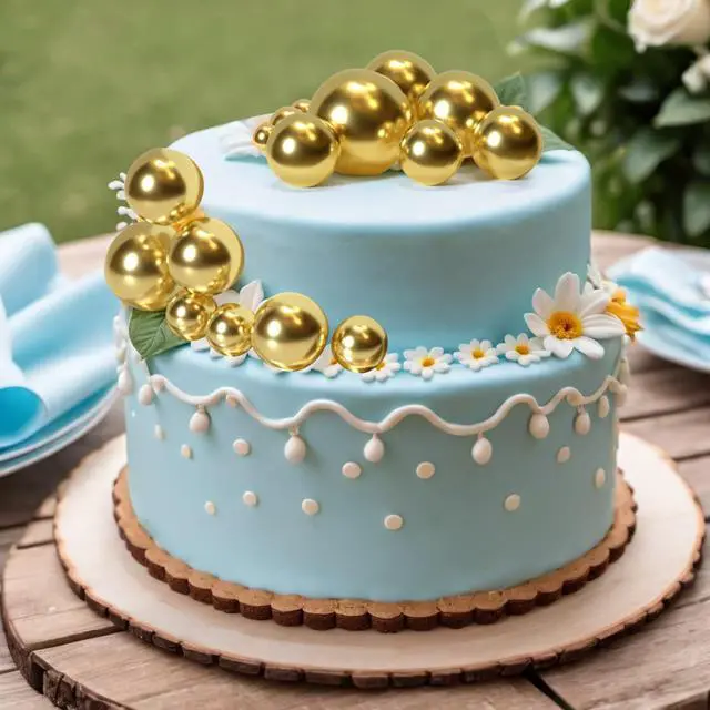 Alt view image 6 of 7 - 20 Pcs Gold Balls Cake Topper Decorations for Birthday Cake Decor | Cake Topper Sticks, Graduation Cake Decoration, Wedding Cake DecorationsGold Cake Ball Decor, Mini Balloons Cake Topper