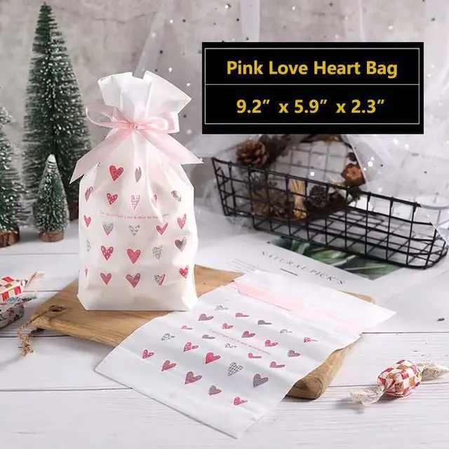 Alt view image 3 of 7 - 24pcs Treat Bags Party Favor Bags Plastic Drawstring Gift Bag Candy Goodies Bag Gift Wrapping Package for Birthday Wedding Baby Shower Bridal Shower Holiday Party