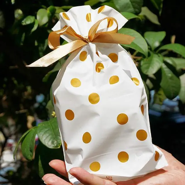 Alt view image 6 of 7 - 24pcs Treat Bags Party Favor Bags Plastic Drawstring Gift Bag Candy Goodies Bag Gift Wrapping Package for Birthday Wedding Baby Shower Bridal Shower Holiday Party