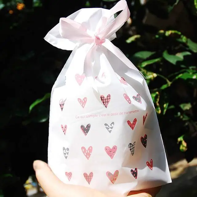 Alt view image 7 of 7 - 24pcs Treat Bags Party Favor Bags Plastic Drawstring Gift Bag Candy Goodies Bag Gift Wrapping Package for Birthday Wedding Baby Shower Bridal Shower Holiday Party
