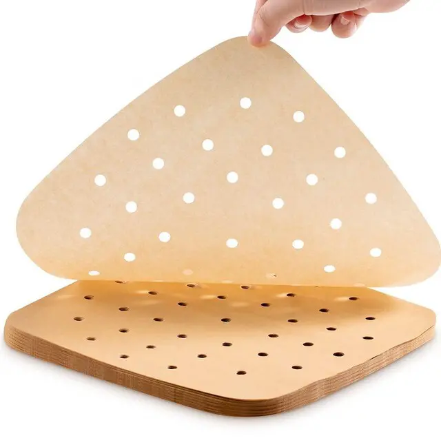 Main image of 200PCS Air Fryer Parchment Paper, 9 Inch Square Air Fryer Liner | Filter Paper for Air Fryers (100 Perforated & 100 Imperforate), Non-Stick Baking Paper for Air Fryers, Steamers, Cake Pan