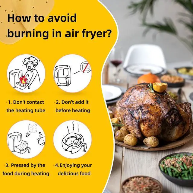 Alt view image 5 of 7 - 200PCS 6.5" Perforated Parchment Paper Squares, Unbleached | Heavy duty air fryer paper liners for air fryer, steaming basket, bamboo steamer, and oven baking; less mess, better airflow