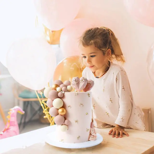 Alt view image 4 of 7 - 32 PCS Colorful Ball Shaped Cake Topper Pearl Balls Cupcake Cake Insert Topper for Birthday Party Wedding Decoration Supplies (Apricot Gold Light Brown)