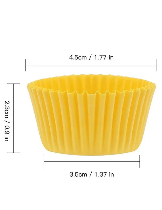 Alt view image 4 of 5 - Colored Mini Paper Cupcake Liners Vibrant Muffin Baking Cups 400-Count