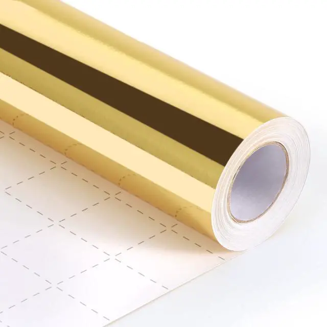 Main image of Gold Wrapping Paper,17In x 33Ft Gift Wrapping Paper with Metallic Lustre | Solid Color Gold Wrap Paper Roll with Grid Cutting Lines, for Christmas Birthday Wedding Valentine Baby Shower Arts & Crafts