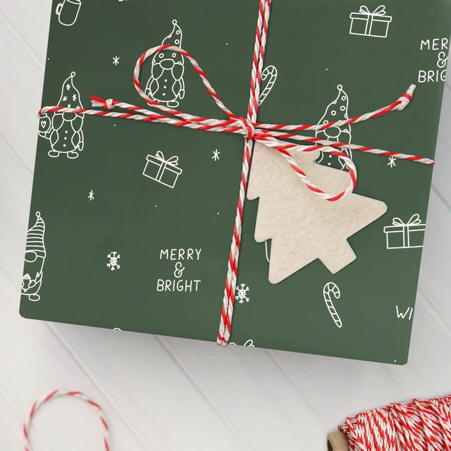 Alt view image 6 of 7 - Beautiful Christmas Gift Wrapping Paper Rolls For Small & Medium Size Gifts | Set of 3 Quality Paper Rolls with Cute Designs, 17 in X 120 in Each - Add a Touch of Magic to Everything You Wrap