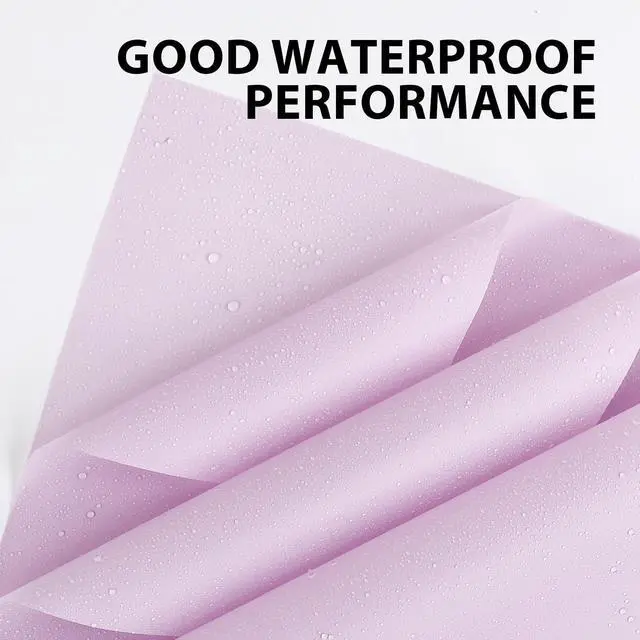 Alt view image 3 of 6 - 20 Sheet Flower Wrapping Paper (Misty Light Purple) | Floral Bouquet Wrapping Paper, Florist Supplies Packaging Paper for Wedding Birthday Gift DIY