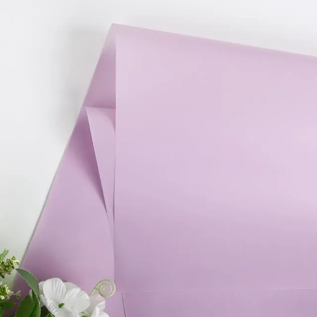 Alt view image 4 of 6 - 20 Sheet Flower Wrapping Paper (Misty Light Purple) | Floral Bouquet Wrapping Paper, Florist Supplies Packaging Paper for Wedding Birthday Gift DIY