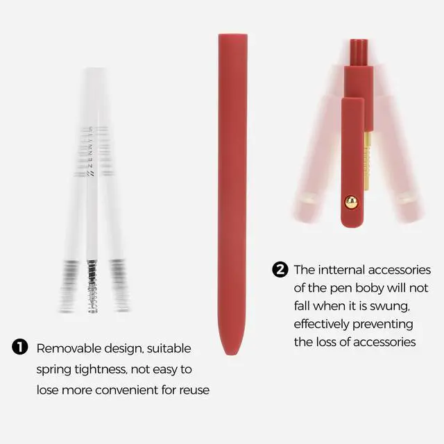 Alt view image 3 of 7 - Gel Pens,6 Pcs 0.5mm Retractable Quick Dry Black Ink Pens | Fine Point Smooth Writing Pens for Journaling and Planner,Cute Desk Accessories Office&School Supplies,Gifts for Women