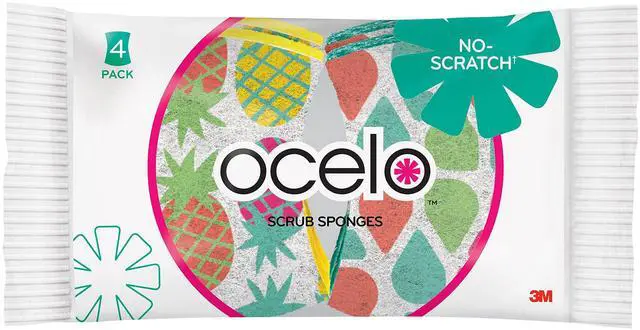 Main image of ocelo No Scratch Scrub Sponges, 4 Sponges