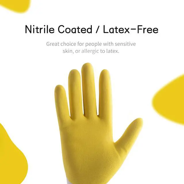 Alt view image 2 of 7 - 3 Pairs Garden Gloves for Women, Womens Gardening Gloves, S | Breathable Latex Free Nitrile Coated Ladies Yard Working Gloves, for Gardening, Landscaping, Weeding, Pruning, Gardener Gift