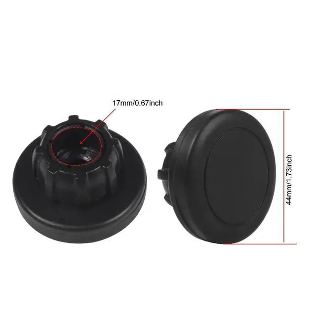 Alt view image 2 of 7 - 2 Pack Magnetic Phone Holder Mount Magnet and Metal Plate with 17mm Ball Joint Socket Replacement Base for Car Smartphone Stand Air Vent Windshield Dashboard Cradle-Less Stick-On Case