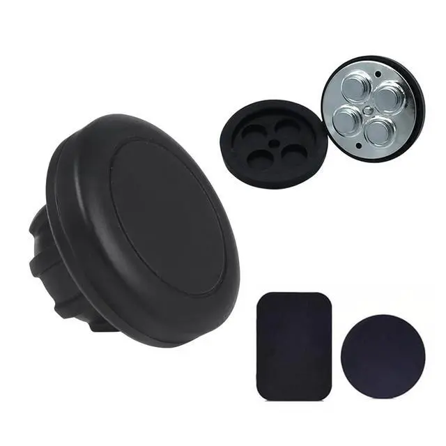 Alt view image 4 of 7 - 2 Pack Magnetic Phone Holder Mount Magnet and Metal Plate with 17mm Ball Joint Socket Replacement Base for Car Smartphone Stand Air Vent Windshield Dashboard Cradle-Less Stick-On Case