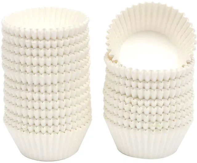 Main image of White Cupcake Liners, 300 Count, Jumbo Size