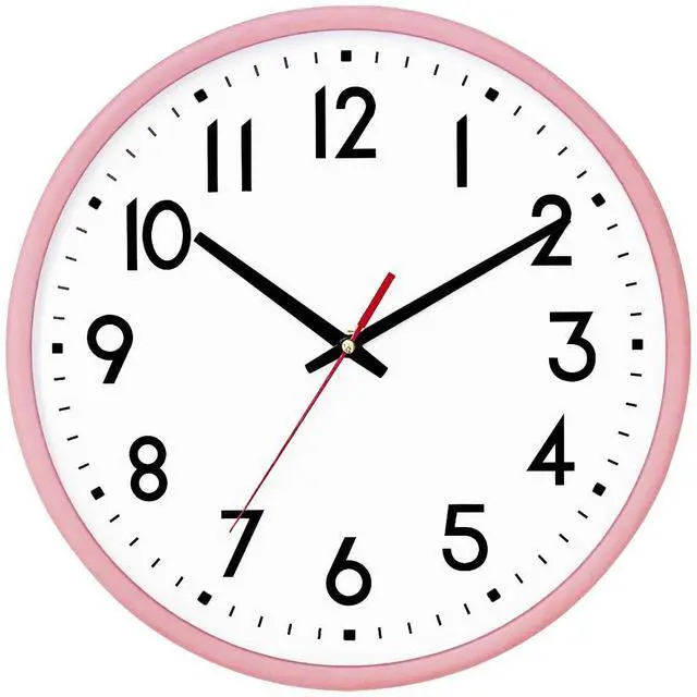 Main image of Wall Clock Silent Wall Clocks Battery Operated 8 Inch Modern Non Ticking Analog Clock Decorative for Kitchen Room Bedroom Living Classroom Office