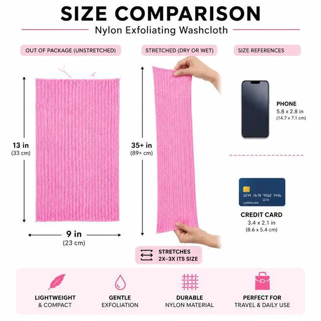 Alt view image 2 of 7 - Saluk Fashion Japanese Exfoliating Towel 3 Pack Japanese Exfoliating Towel for Deep Clean Shower Authentic Salux Cloth Net Sponge Assorted Mixed Colors