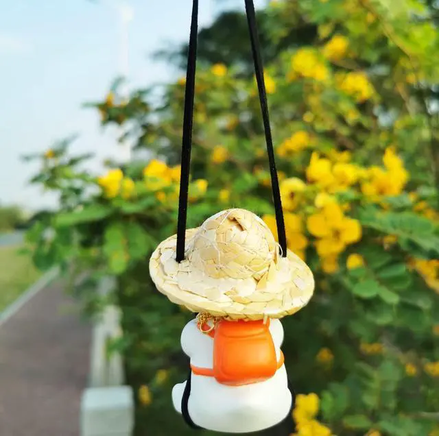 Alt view image 5 of 7 - Funny Swinging Duck Car Mirror Hanging Ornament - Cool Automotive Rearview Mirror Accessories for Men Women Teens, Cute Truck Car Gifts Pendant Charm Decor (Cool A)