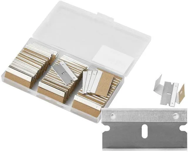 Main image of 100PCS Single Edge Razor Blades,Industrial Safety Razor Blades,Individually Packed, for Scrapers and Cutting Tools