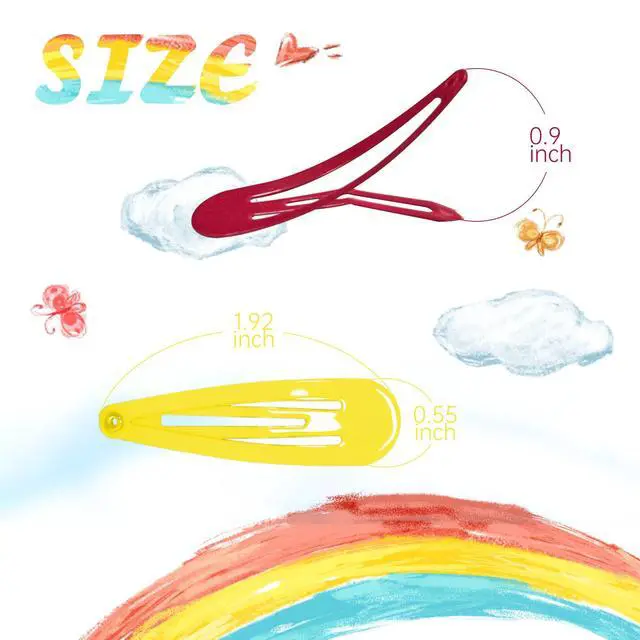 Alt view image 2 of 7 - Colorful Snap Hair Clips Hair Barrettes for Girls,Clips Candy Color Hair Accessories for Kids Teens, Toddlers,Women (Color=Multicolor | Pack=120-Pack)