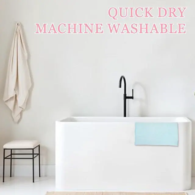 Alt view image 7 of 7 - 3 Pcs Exfoliating Washcloth, 35 Inch Exfoliating Bath Cloth Body Scrubber Wash Cloths for Showering Towel Japanese Washcloth Loofah Sponge Net Rag Back Washer