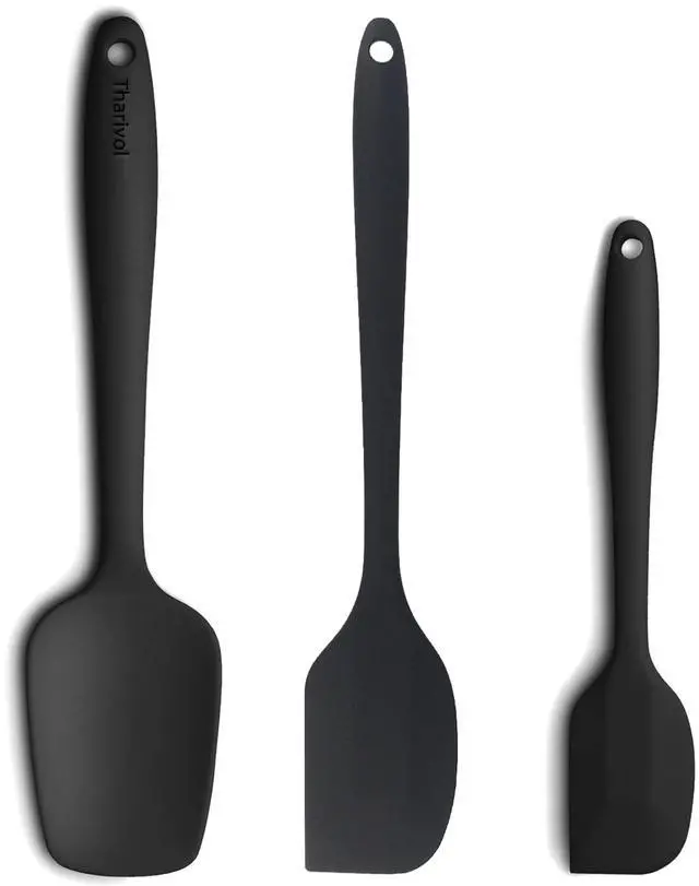 Main image of 3 Pcs Silicone Spatula,Food Grade Rubber Spatula, Spatulas Silicone Heat Resistant, for Baking, Cooking, non Stick, Dishwasher Safe, BPA Free